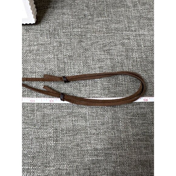 Great American Angel Wing & Cross Charm Leather Cord Necklace - Picture 4 of 6